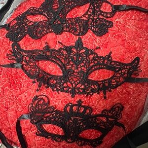 FABRIC MASQUERADE MASKS